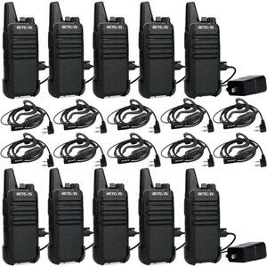 2 Way Radios Walkie Talkies,Rechargeable Long Range Two Way Radio, USB VOX Small